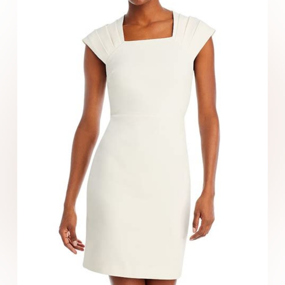 Alice and Olivia Kiro Pleated Shoulder Dress